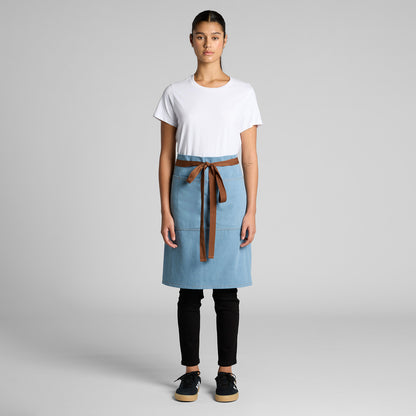 AS COLOUR DENIM HALF APRON