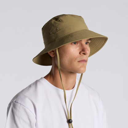 AS COLOUR NYLON WIDE BRIM BUCKET HAT