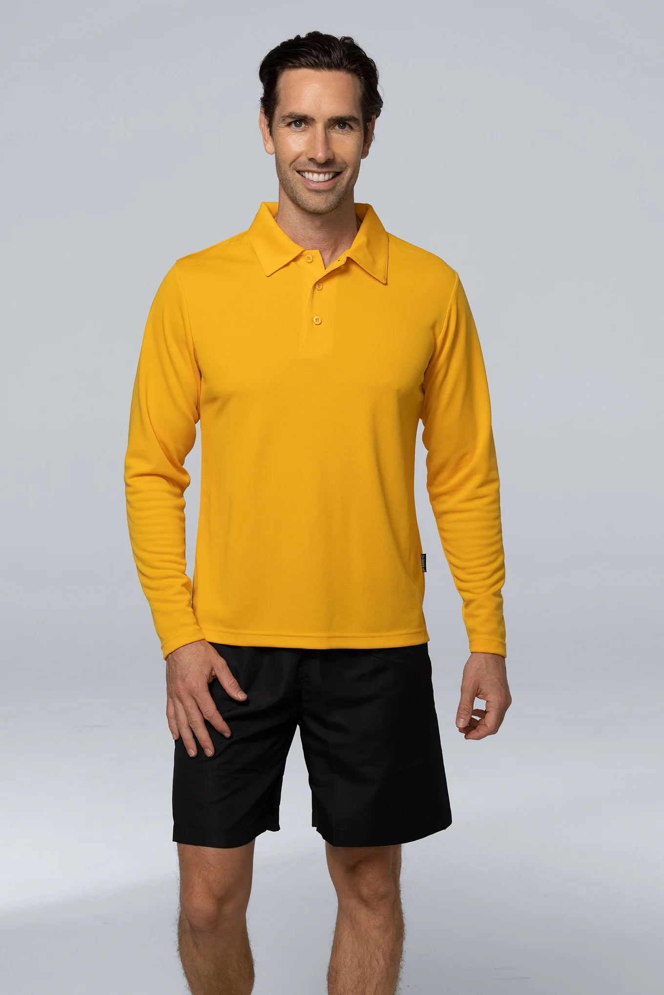 AUSSIE PACIFIC BOTANY LONG SLEEVE  POLO-MEN'S