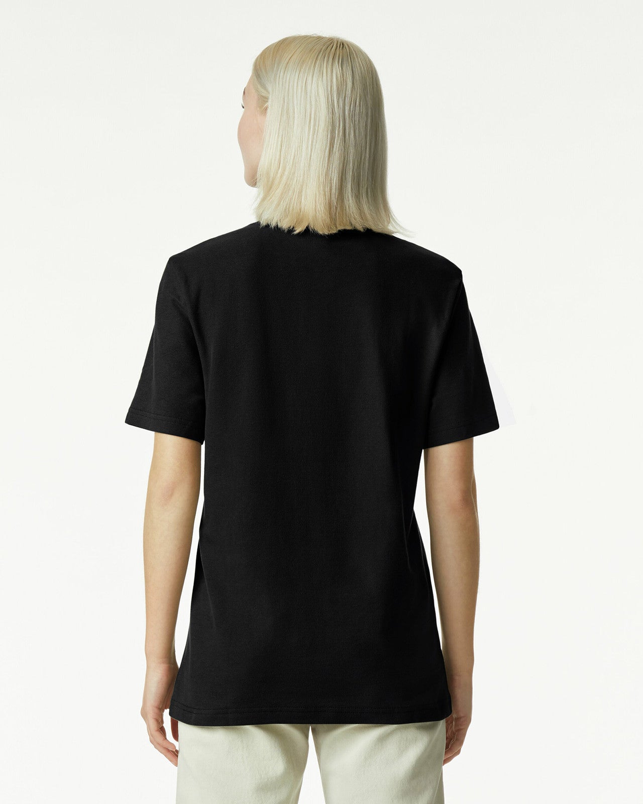 AMERICAN APPAREL 1PQ PIQUE MOCKNECK T-SHIRT-UNISEX