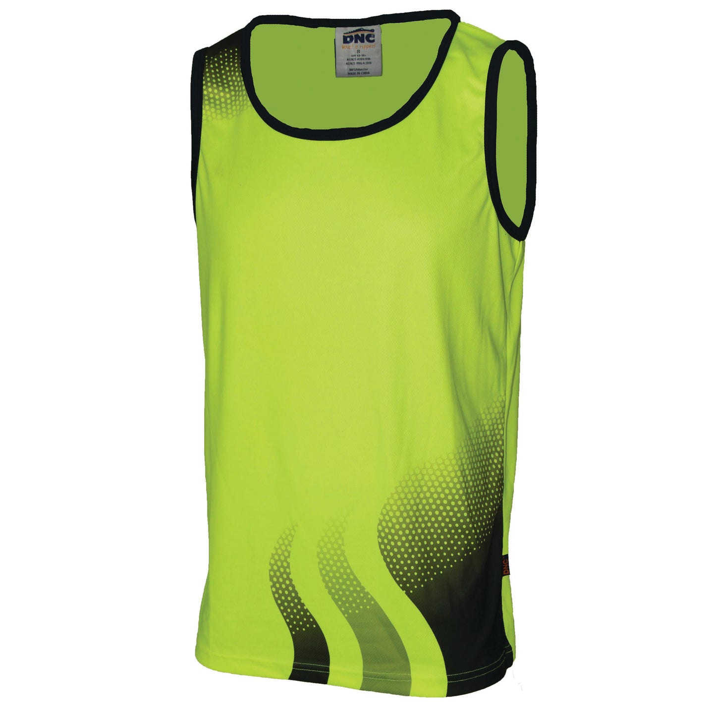 DNC WAVE HIVIS SUBLIMATED SINGLET-MEN'S