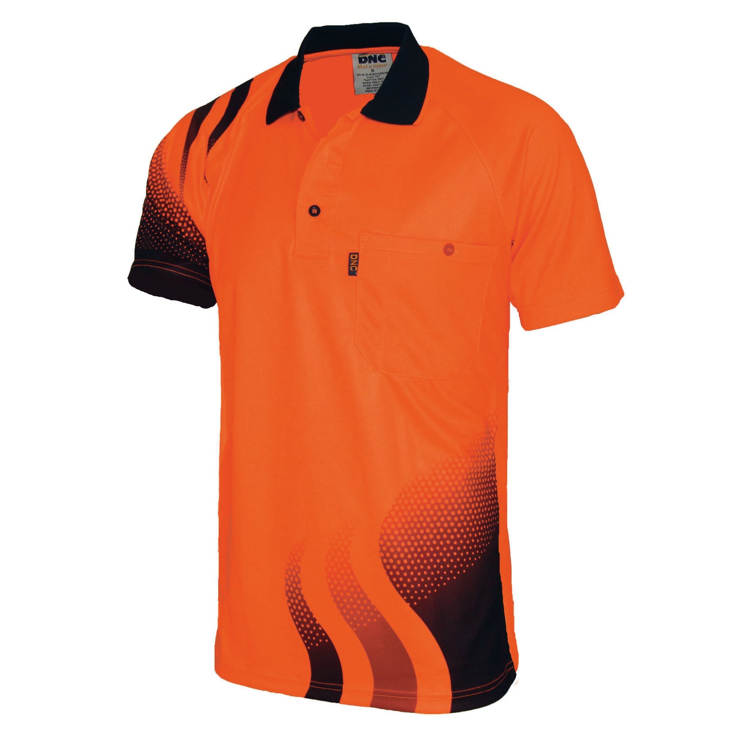 DNC WAVE HIVIS SUBLIMATED POLO-MEN'S