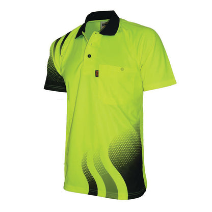 DNC WAVE HIVIS SUBLIMATED POLO-MEN'S