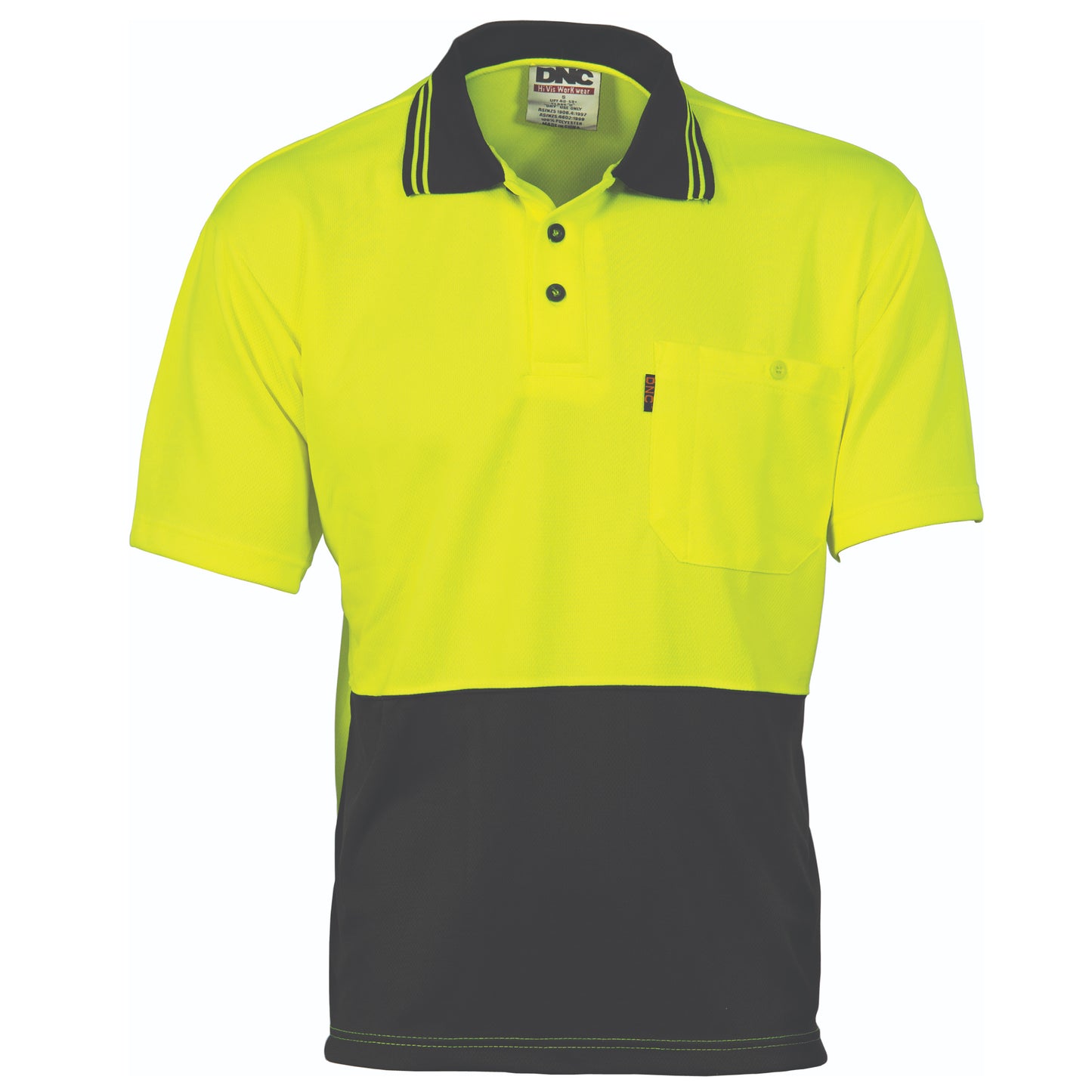 DNC HIVIS TWO TONE COOL BREATHE SHORT SLEEVE POLO-MEN'S