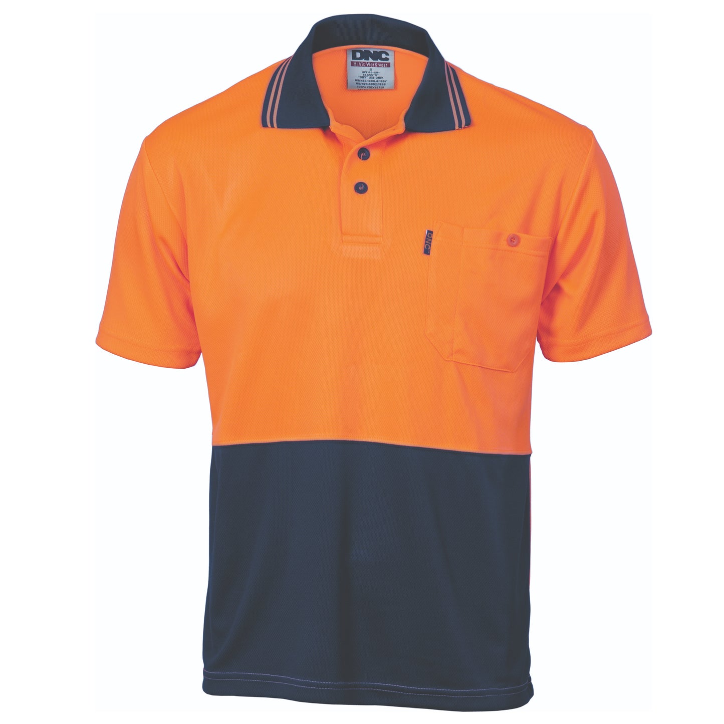 DNC HIVIS TWO TONE COOL BREATHE SHORT SLEEVE POLO-MEN'S