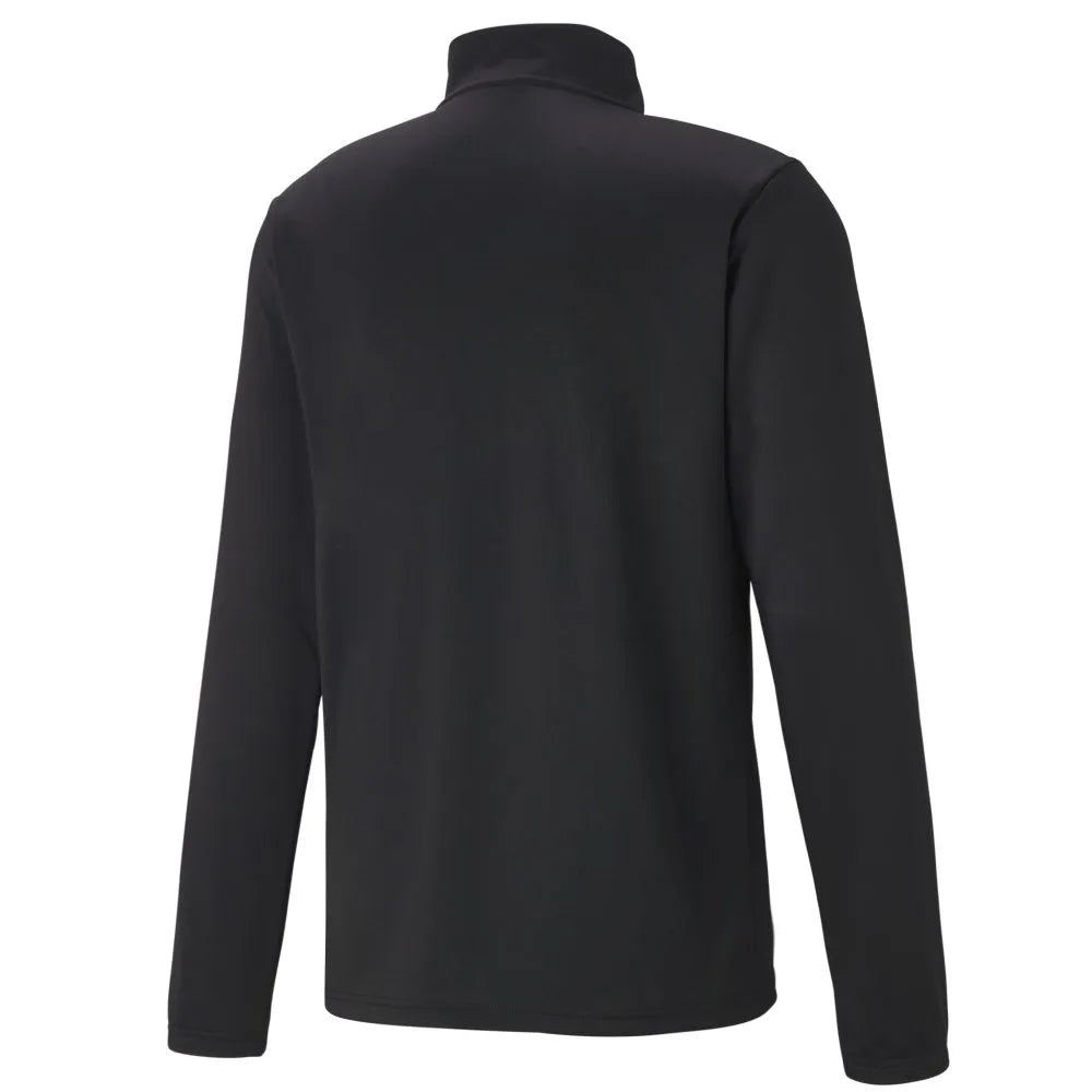 PUMA PAGEWOOD FC TEAM RISE 1/4 ZIP JACKET BLACK-ADULTS