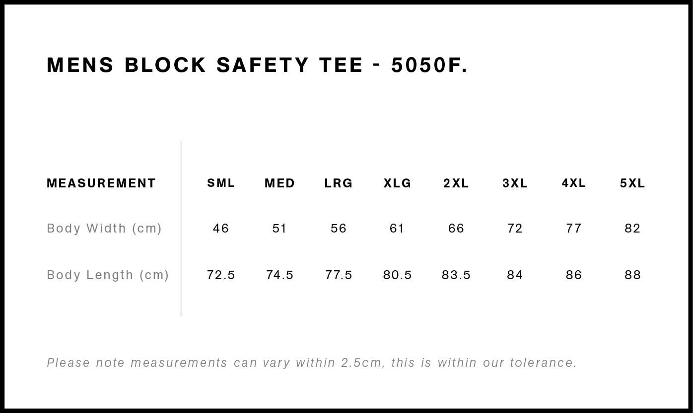 AS COLOUR BLOCK SAFETY TEE-MEN'S