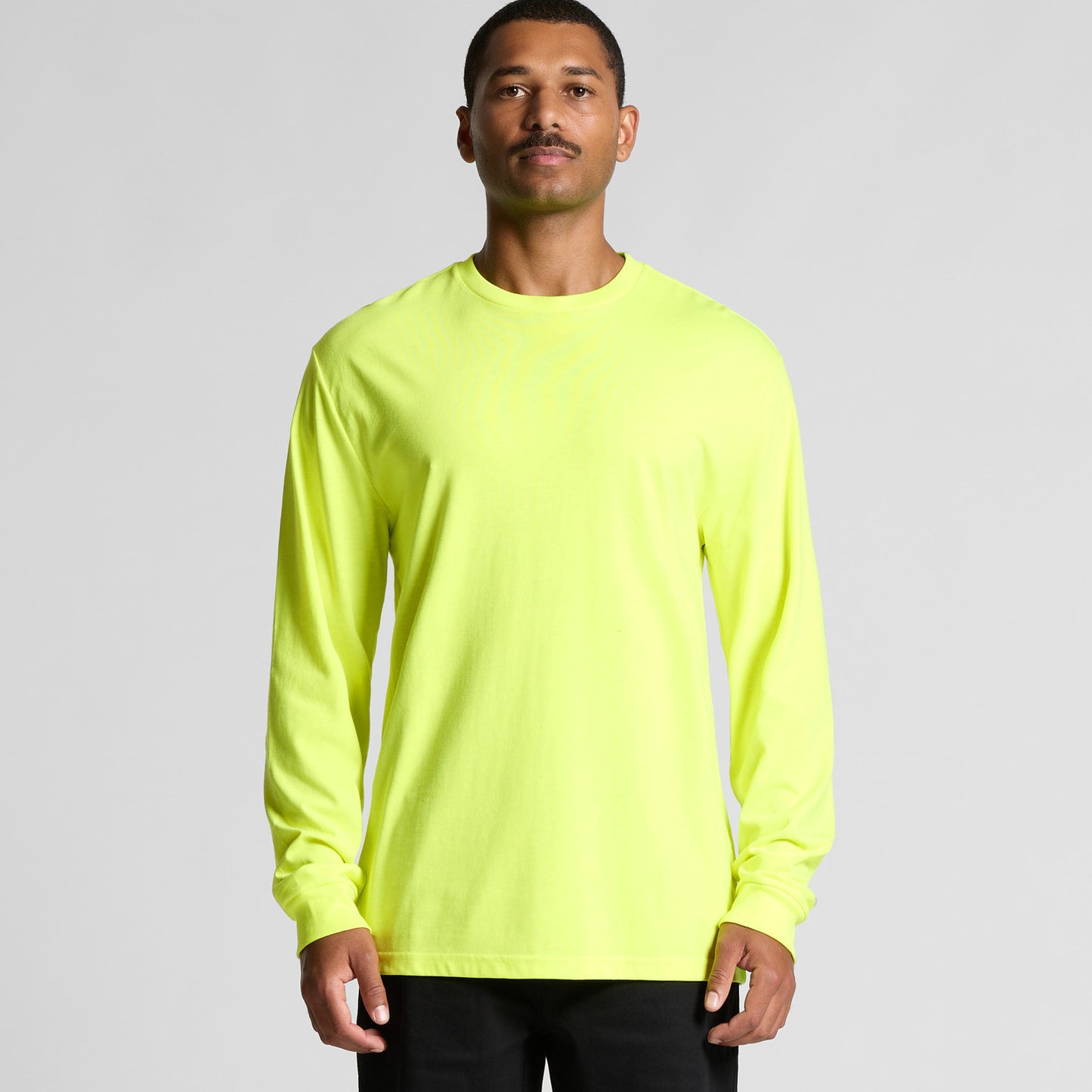 AS COLOUR BLOCK SAFETY LONG SLEEVE TEE-MEN'S