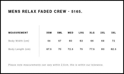 AS COLOUR RELAX FADED CREW-MEN’S