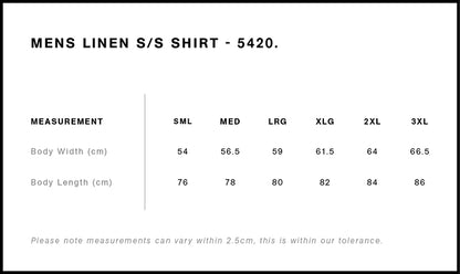 AS COLOUR LINEN S/S SHIRT-MEN’S