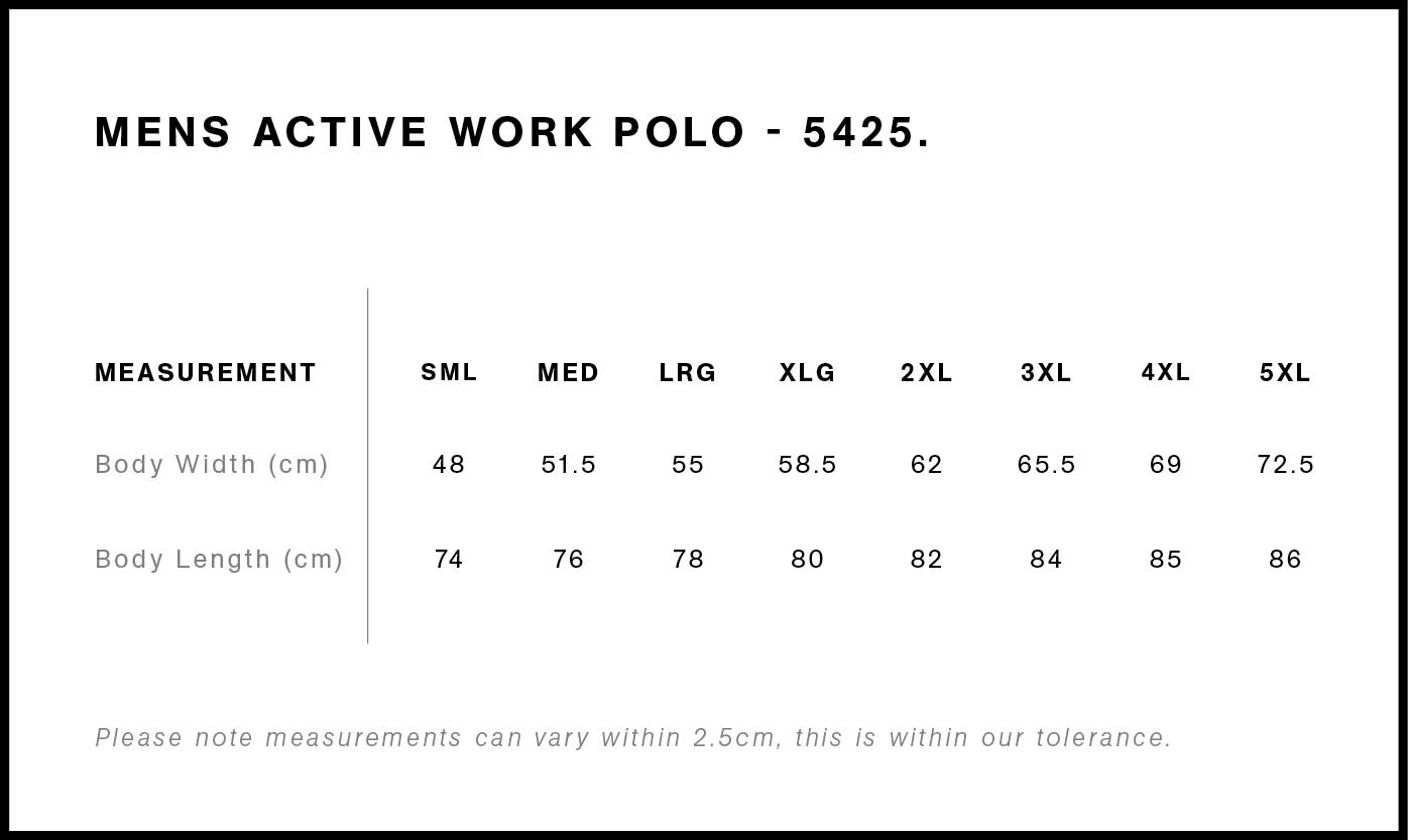 AS COLOUR ACTIVE WORK POLO-MEN’S