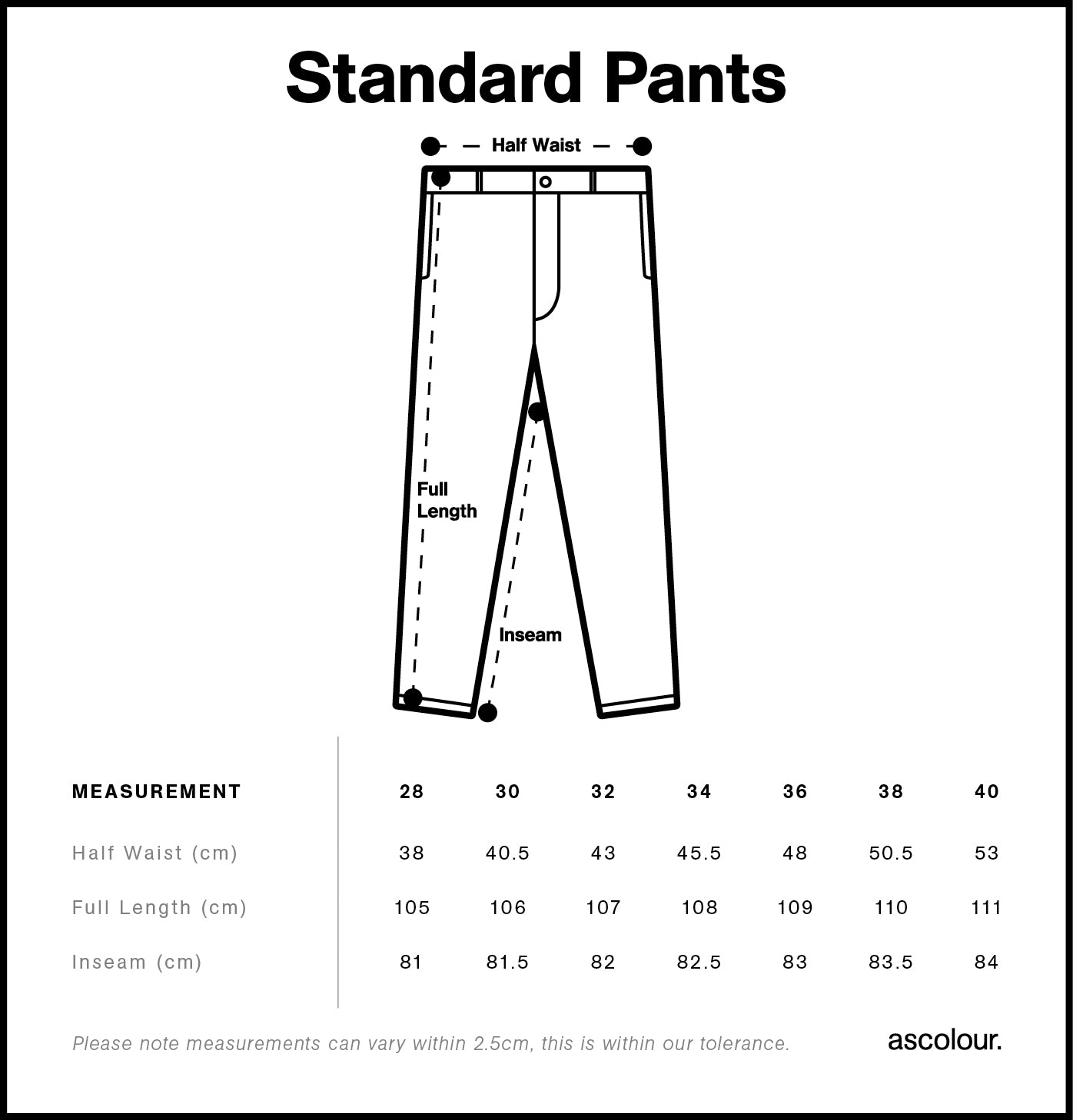 AS COLOUR STANDARD PANTS-MEN’S