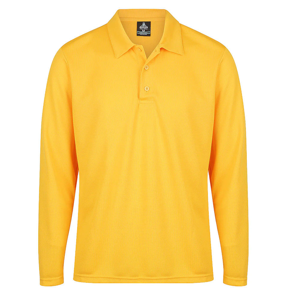 AUSSIE PACIFIC BOTANY LONG SLEEVE  POLO-MEN'S