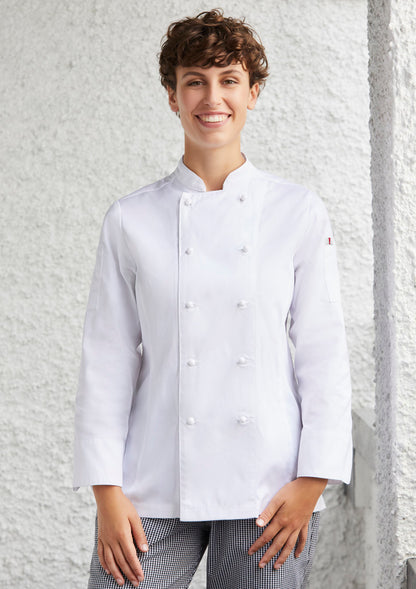 BIZ COLLECTION AL DENTE LONGE SLEEVE CHEF JACKET WOMENS