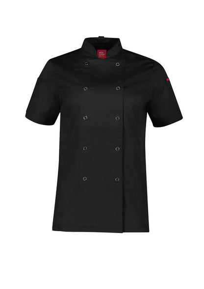 BIZ COLLECTION ZEST SHORT SLEEVE CHEF JACKET WOMENS