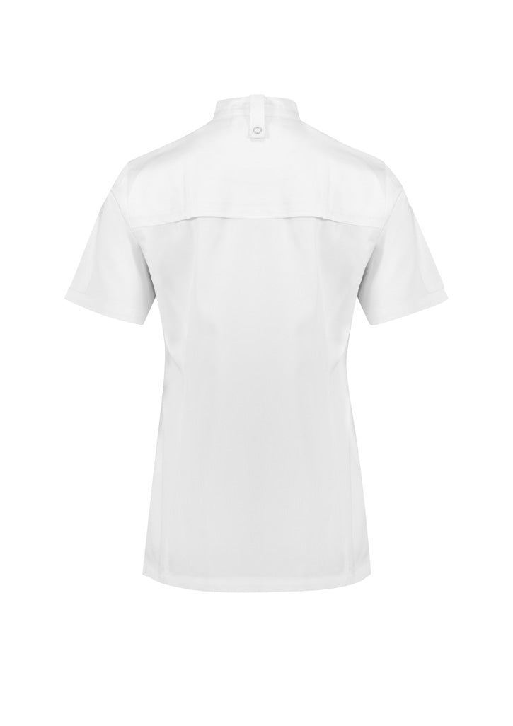 BIZ COLLECTION ZEST SHORT SLEEVE CHEF JACKET WOMENS