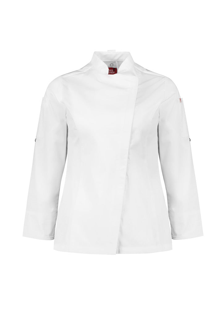 BIZ COLLECTION ALFRESCO LONG SLEEVE CHEF JACKET WOMENS