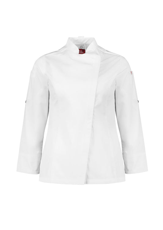 BIZ COLLECTION ALFRESCO LONG SLEEVE CHEF JACKET WOMENS