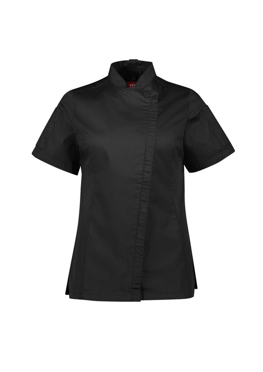 BIZ COLLECTION ALFRESCO SHORT SLEEVE CHEF JACKET WOMENS