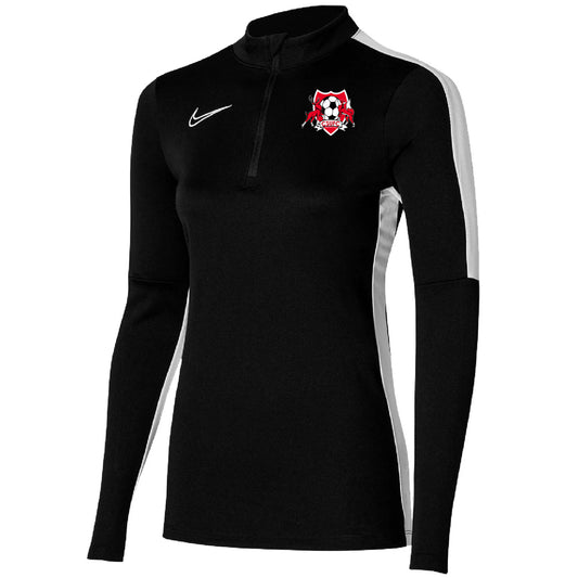 NIKE CHARLES STURT FC DRI-FIT ACADEMY 23 DRILL TOP BLACK-WOMENS