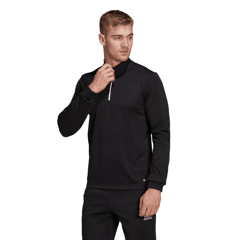 ADIDAS ENTRADA 22 TRAINING TOP 1/4 ZIP BLACK MENS