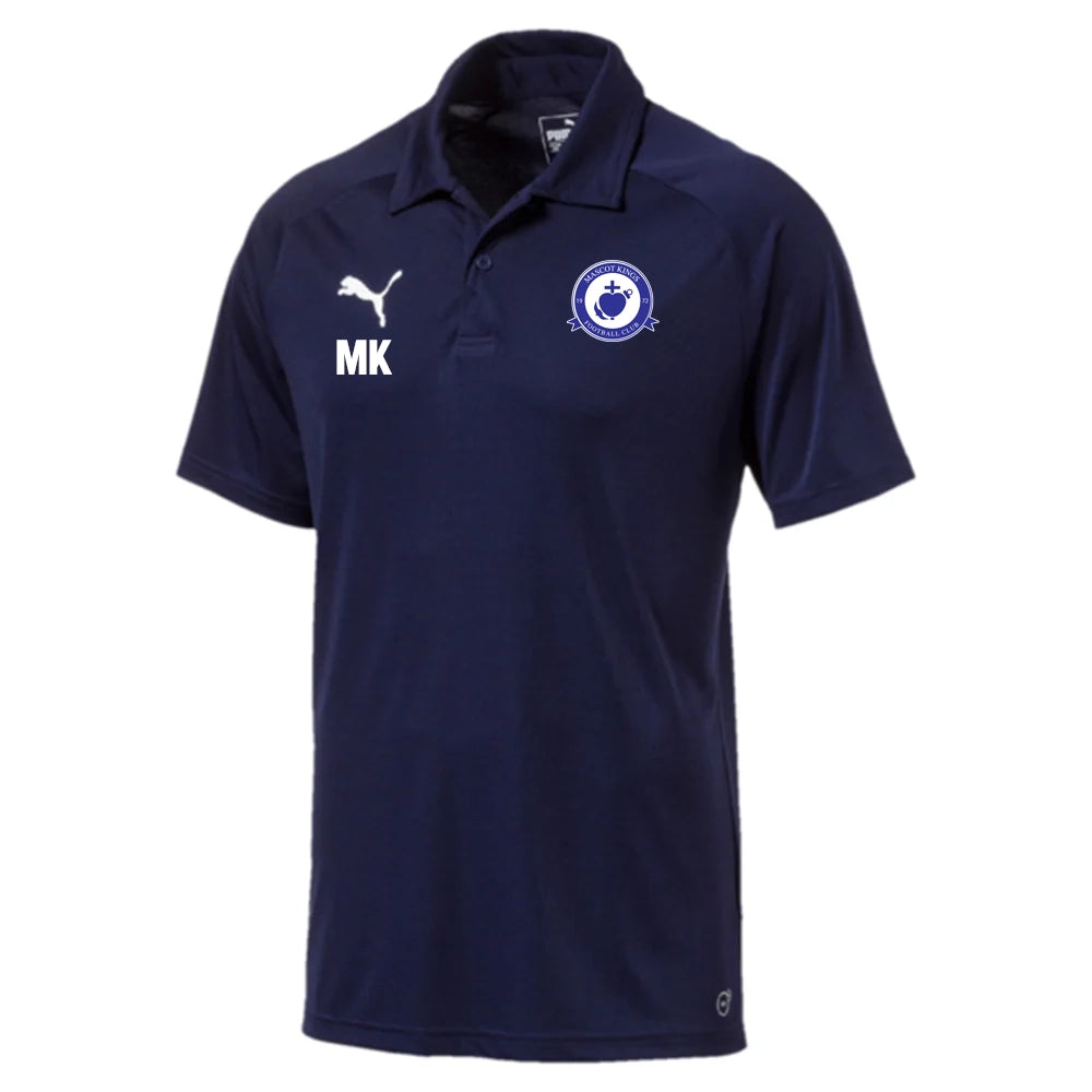 PUMA MASCOT KINGS FC LIGA SIDELINE POLO NAVY MENS