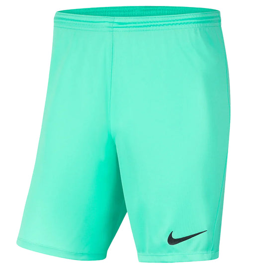 NIKE PARK 3 SHORTS TURQUOISE-MENS