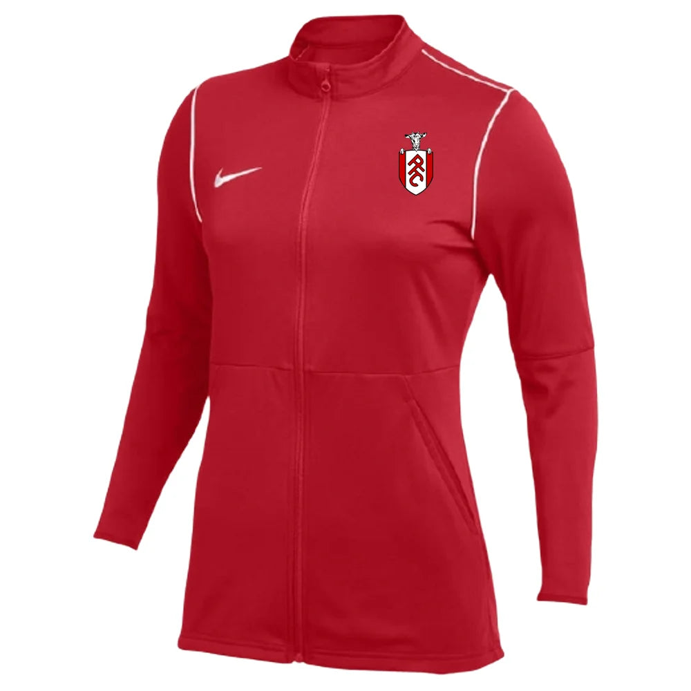 NIKE PANORAMA FC PARK 20 KNIT TRACK JACKET RED WOMEN'S