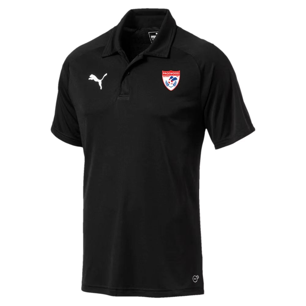 PUMA PAGEWOOD FC LIGA SIDELINE POLO BLACK YOUTH