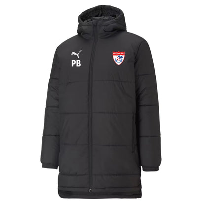 PUMA PAGEWOOD FC TEAM LIGA BENCH JACKET BLACK-ADULTS