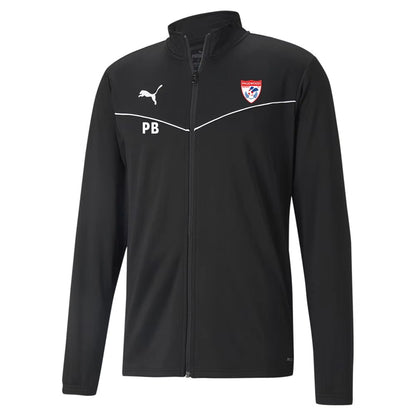 PUMA PAGEWOOD FC TEAM RISE FULL ZIP JACKET BLACK-YOUTH