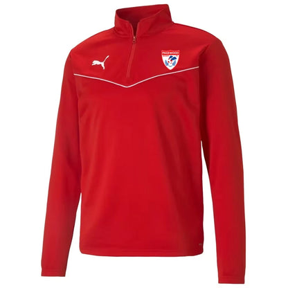 PUMA PAGEWOOD FC TEAM RISE 1/4 ZIP JACKET RED-ADULTS