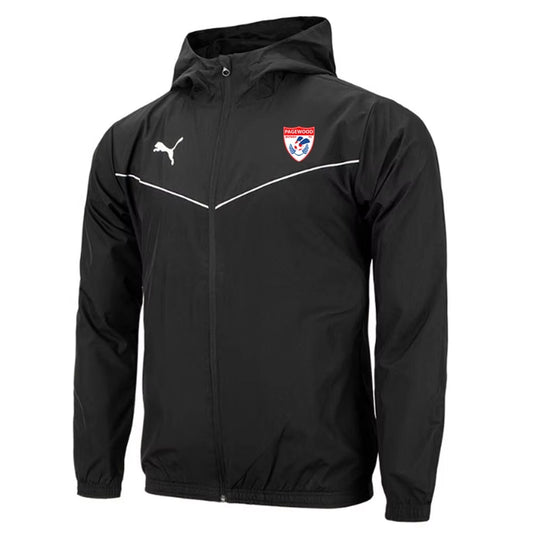 PUMA PAGEWOOD FC TEAM RISE ALL WEATHER JACKET BLACK-ADULTS