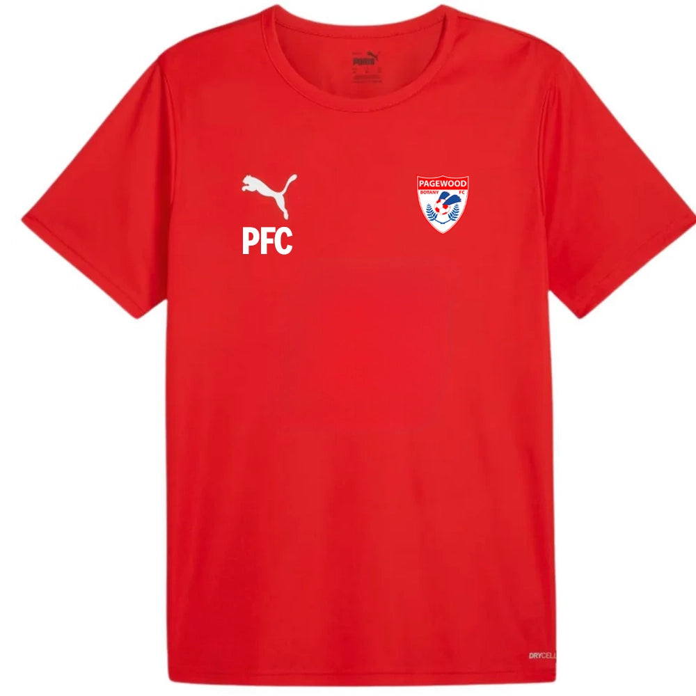 PUMA PAGEWOOD FC TEAM RISE MATCH DAY JERSEY RED-YOUTH