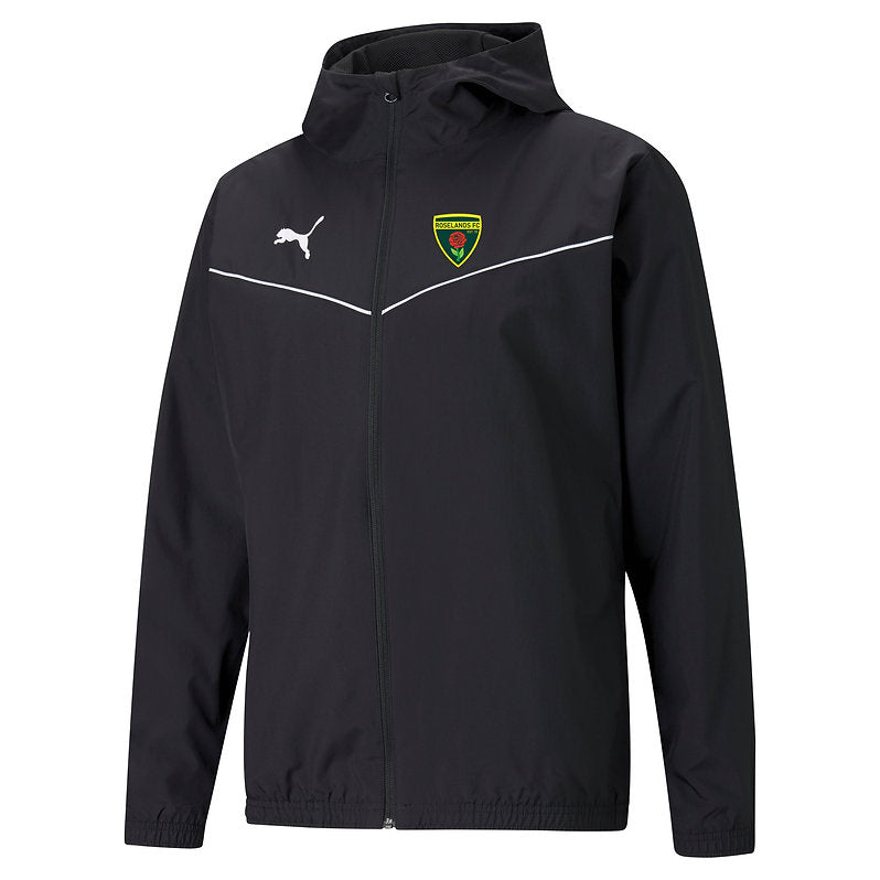 PUMA ROSELANDS FC TEAM RISE ALL WEATHER JACKET BLACK-ADULTS