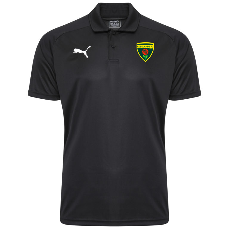 PUMA ROSELANDS FC LIGA SIDELINE POLO BLACK YOUTH