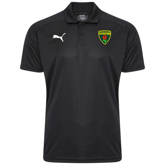 PUMA ROSELANDS FC LIGA SIDELINE POLO BLACK MENS