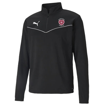 PUMA UNANDERRA FC TEAM RISE 1/4 ZIP JACKET BLACK-YOUTH