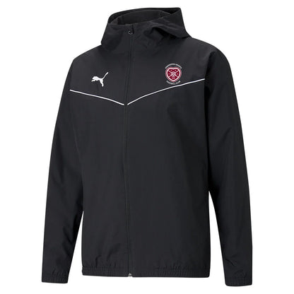 PUMA UNANDERRA HEARTS FC TEAM RISE ALL WEATHER JACKET-BLACK YOUTH