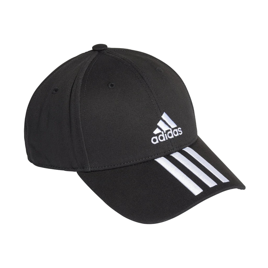 ADIDAS BASEBALL 3-STRIPES TWILL CAP BLACK