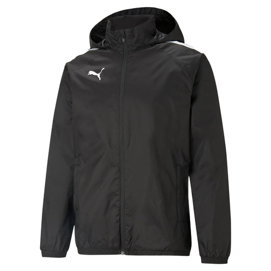 PUMA TEAM LIGA ALL WEATHER JACKET BLACK YOUTH