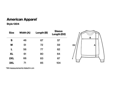 AMERICAN APPAREL ADULT LONG SLEEVE T-SHIRT-UNISEX