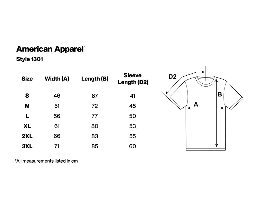 AMERICAN APPAREL ADULT T-SHIRT-UNISEX