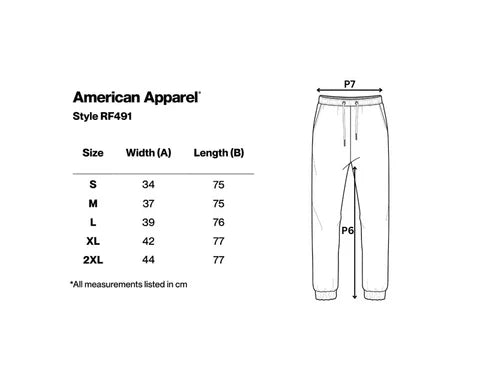 AMERICAN APPAREL REFLEX FlEECE SWEATPANTS-UNISEX