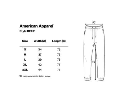 AMERICAN APPAREL REFLEX FlEECE SWEATPANTS-UNISEX