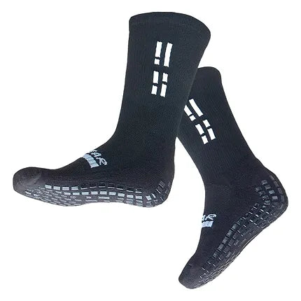 GRIP STAR CREW SOCKS BLACK