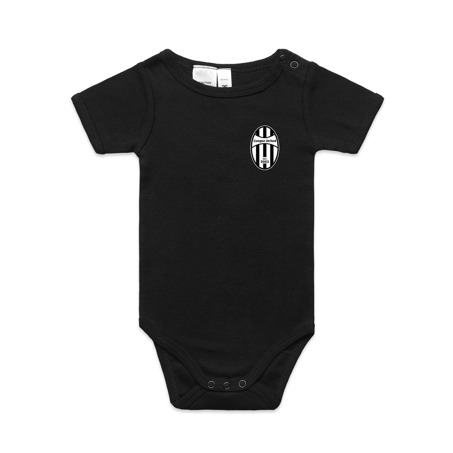 ASC COOGEE UNITED INFANT MINI-ME ONE-PIECE BLACK