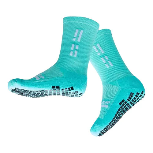 GRIP STAR CREW SOCKS TEAL