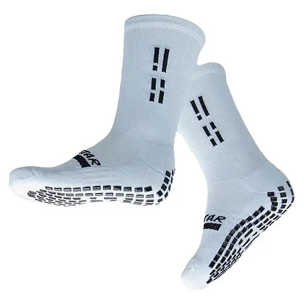 GRIP STAR CREW SOCKS WHITE