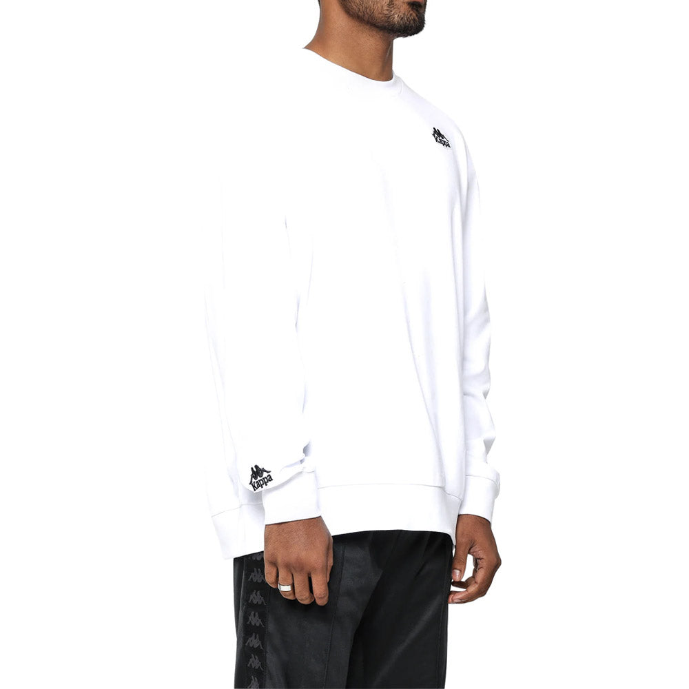 KAPPA AUTHENTIC TAJASY LONG SLEEVE SWEATER WHITE-MENS